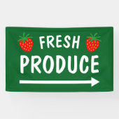 Banderole de produits frais pour le marché de la p (Horizontal)