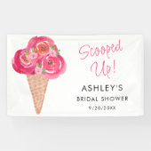 Banderole de Shower de Mariée Scooped Up (Horizontal)
