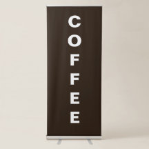 Banderole de stand rétractable pour camion à café