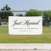 Banderole de voiture 'Juste Mariés' (Insitu)