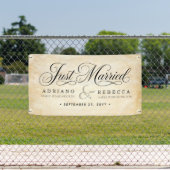 Banderole de voiture 'Juste Mariés' (Insitu)