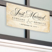 Banderole de voiture 'Juste Mariés' (Bâtiment extérieur)