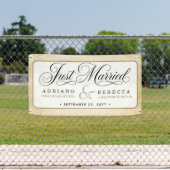 Banderole de voiture 'Juste Mariés' (Insitu)