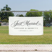 Banderole de voiture 'Juste Mariés' (Insitu)