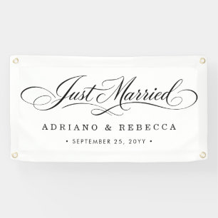 Banderole de voiture 'Juste Mariés'