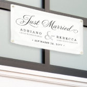 Banderole de voiture 'Juste Mariés' (Bâtiment extérieur)