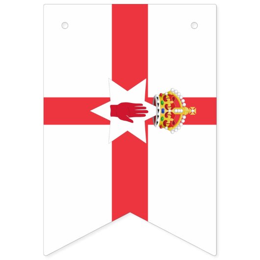 Banderole drapeau d'Irlande du Nord (Deuxième drapeau)