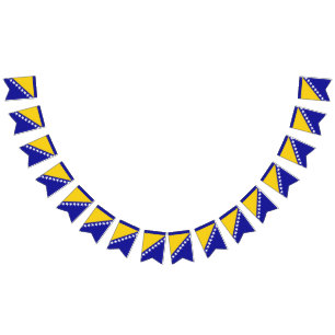 Banderole du drapeau de Bosnie-Herzégovine