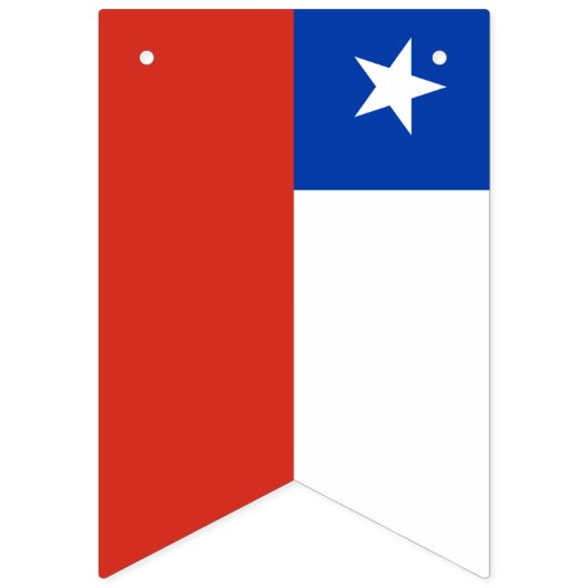Banderole du drapeau du Chili (Deuxième drapeau)
