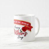 Banderole élégante Joyeux Mug de la fête des mères (Devant droit)