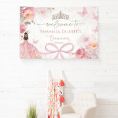 Banderole élégante pour quinceañera rose blush ave (Insitu)