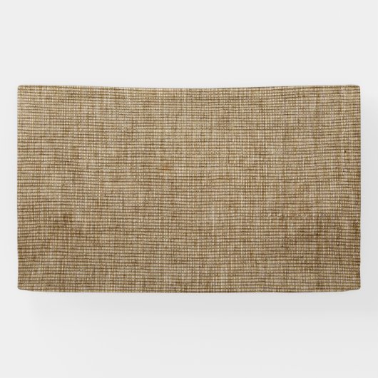 Banderole en toile de jute rustique – Création per (Horizontal)
