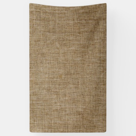 Banderole en toile de jute rustique – Création per (Vertical)