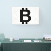 Banderole en vinyle Bitcoin B Bold 2,5x4 (Salon professionnel)
