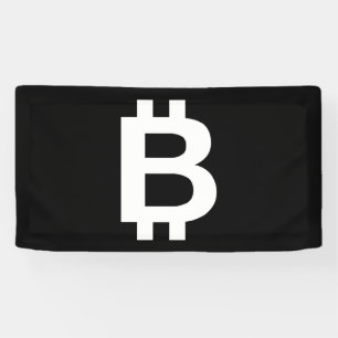 Banderole en vinyle Bitcoin B Cool 1.6x3