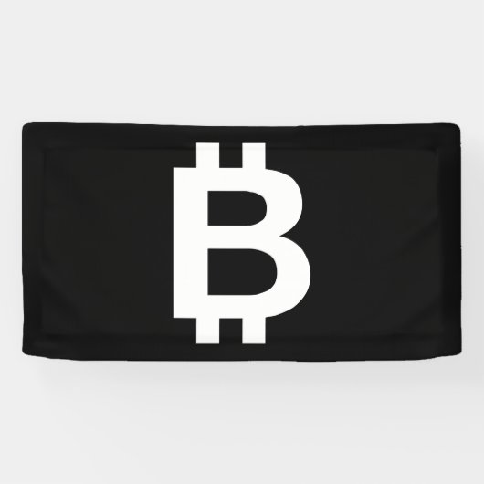 Banderole en vinyle Bitcoin B Cool 1.6x3 (Horizontal)