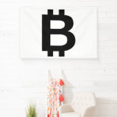 Banderole en vinyle Bitcoin B gras 4x6 (Insitu)