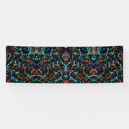 Banderole en vinyle Cool Party Paint Splashes 2,5x (Horizontal)