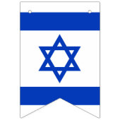 Banderole Israël drapeau bleu blanc patriotique (Premier drapeau)
