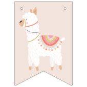 Banderole mignonne Llama Baby Anniversaire de enfa (Premier drapeau)