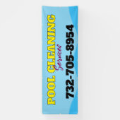 Banderole personnalisée pour services de nettoyage (Verticale)