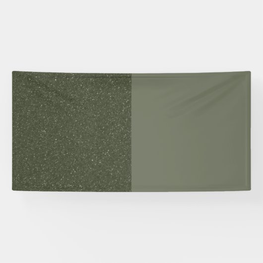 Banderole personnalisée vert deux tons (Horizontal)