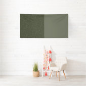 Banderole personnalisée vert deux tons (Insitu)
