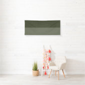Banderole personnalisée vert mousse Two-Tone (En situation)