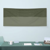 Banderole personnalisée vert mousse Two-Tone (Salon professionnel)