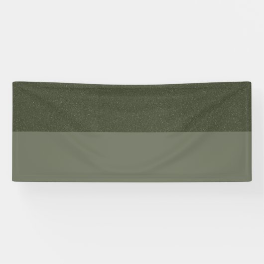 Banderole personnalisée vert mousse Two-Tone (Horizontal)