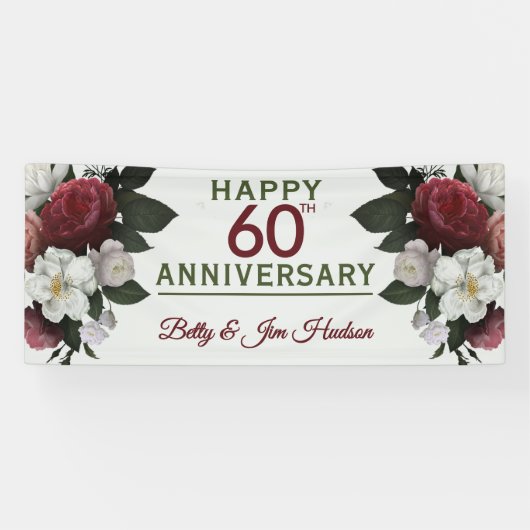 Banderole pour la fête du 60e anniversaire (Horizontal)