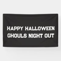 BANDEROLE SORTIE DE NUIT DES GHOULS D'HALLOWEEN SU