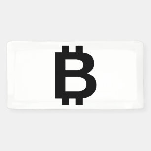 Banderole Vinyle 2x1 Bitcoin B Gras