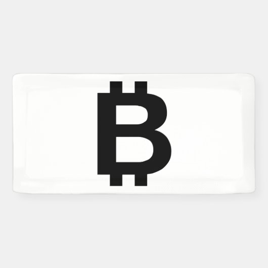 Banderole Vinyle 2x1 Bitcoin B Gras (Horizontal)