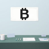 Banderole Vinyle 2x1 Bitcoin B Gras (Salon professionnel)
