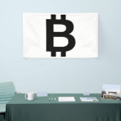 Banderole vinyle 3x5 Bitcoin B gras (Salon professionnel)