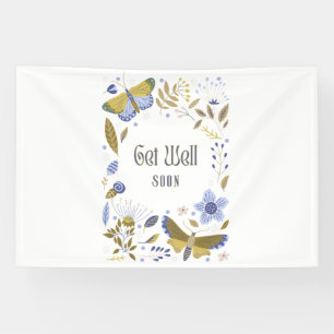 Banderole vinyle 4x6 Get Well Soon Blues