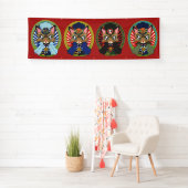 BANDEROLES 猫の駅長さん (En situation)