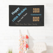 Banderoles 100th Anniversaire adapté à l'âge (En situation)