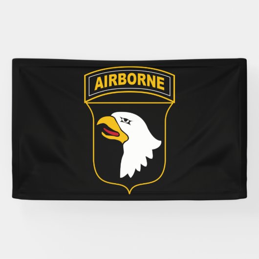 Banderoles 101e division aéroportée Vétéran militaire (Horizontal)