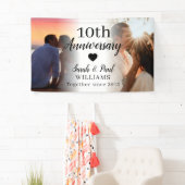 Banderoles 10e anniversaire de Mariage Custom 2 Collage photo (En situation)