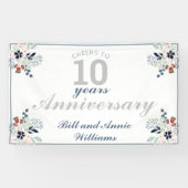 Banderoles 10e anniversaire de Mariage encourage à 10 ans de (Horizontal)
