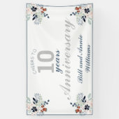 Banderoles 10e anniversaire de Mariage encourage à 10 ans de (Vertical)