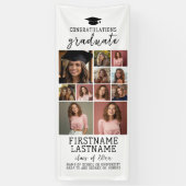 Banderoles 11 Collage Photo Diplôme Moderne Minimaliste Blanc (Vertical)