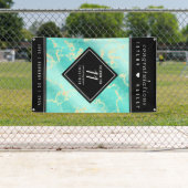 Banderoles 11ème anniversaire de Mariage turquoise (En situation)