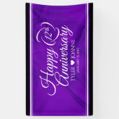 Banderoles 12ème anniversaire de la Mariage de soie (Vertical)