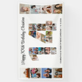 Banderoles 14th Birthday Party Number 14 Photo Collage (Vertical)