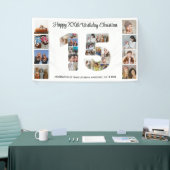 Banderoles 15e anniversaire de fête Numéro 15 Photo Collage (Salon professionnel)