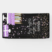 Banderoles 16 Parties scintillant gâteau et bougies (Horizontal)