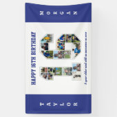 Banderoles 16e anniversaire Numéro 16 Collage photo (Vertical)